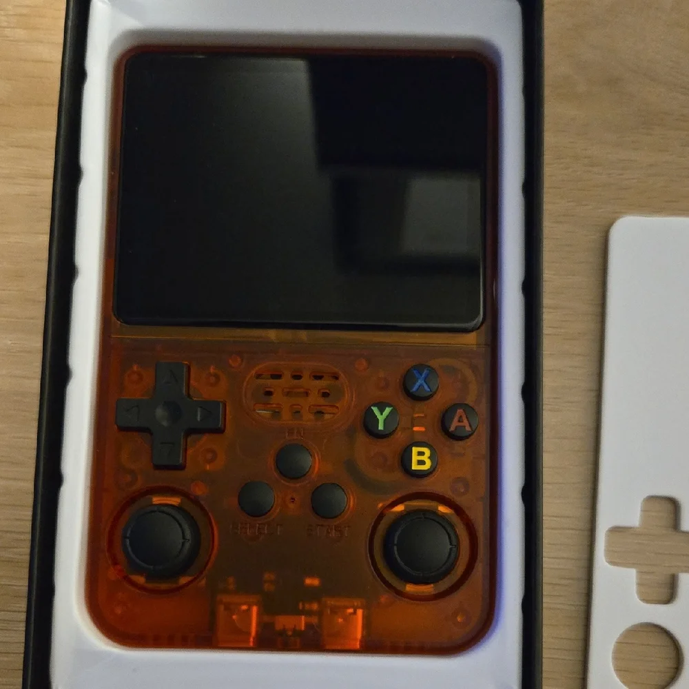 Retro Handheld Gaming Console - Transparent Orange
